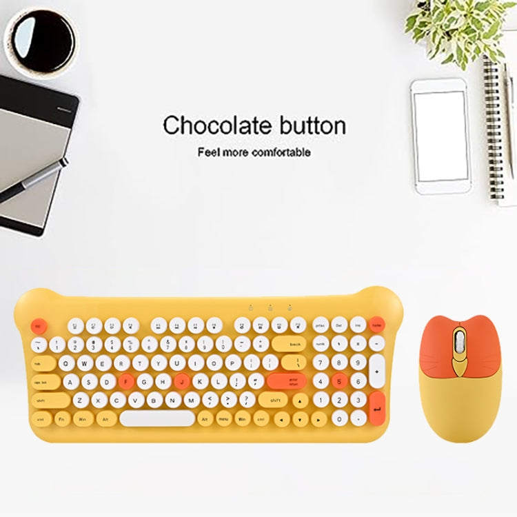 QW05 Mixed Color Portable 2.4G Wireless Keyboard Mouse Set(Blue) - Wireless Keyboard by PMC Jewellery | Online Shopping South Africa | PMC Jewellery | Buy Now Pay Later Mobicred