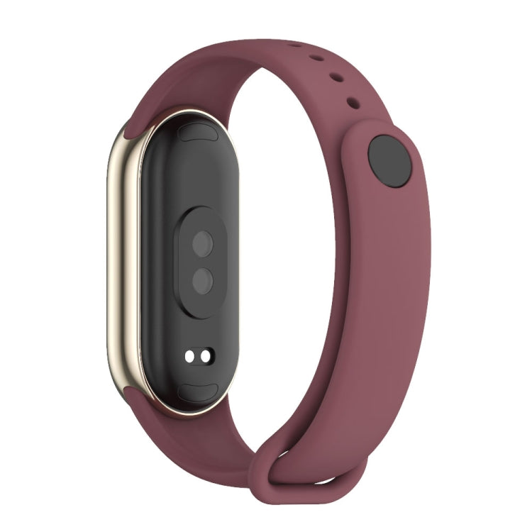 For Xiaomi Smart Band 10 / 9 / 8 Mijobs Solid Color Silicone Watch Band(Wine Red) - free shipping - PMC TechLife - Order now!