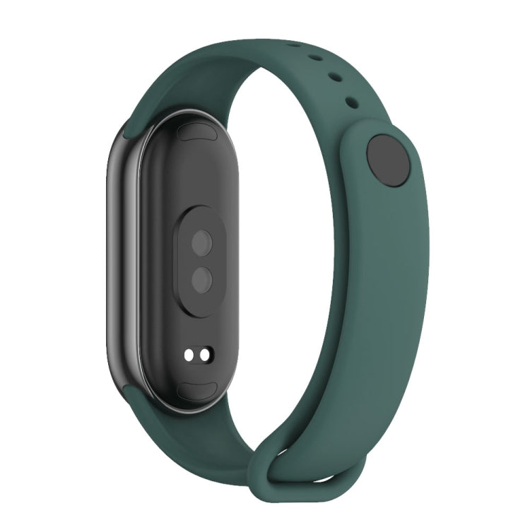 For Xiaomi Mi Band 8 Mijobs Solid Color Silicone Watch Band(Crow Blue) - Watch Bands by MIJOBS | Online Shopping South Africa | PMC Jewellery