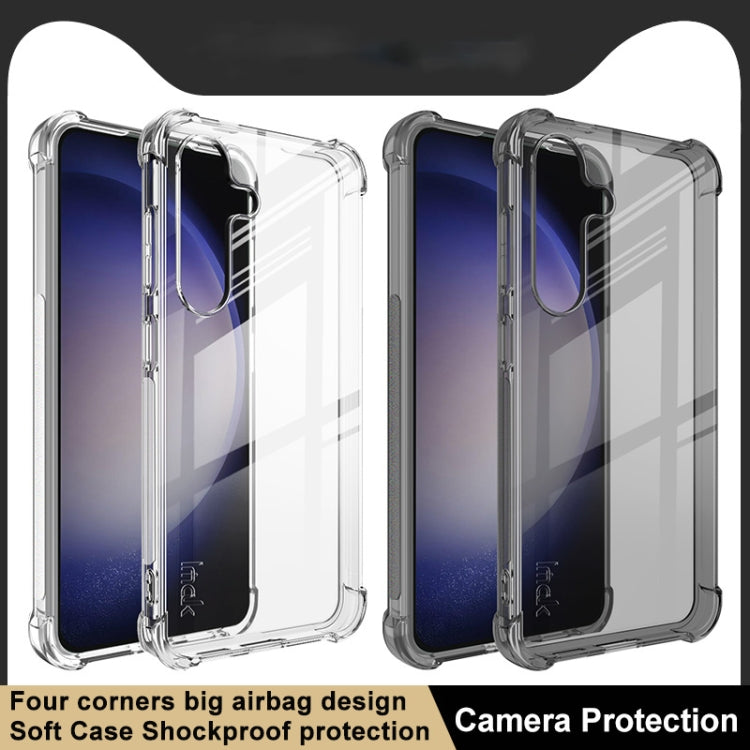 For Samsung Galaxy S24+ 5G imak Shockproof Airbag TPU Phone Case(Transparent Black) - Galaxy S24+ 5G Cases by imak | Online Shopping South Africa | PMC Jewellery | Buy Now Pay Later Mobicred