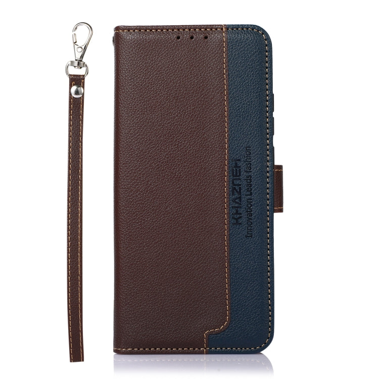 For OPPO Reno10 / Reno10 Pro Global KHAZNEH Litchi Texture Leather RFID Phone Case(Brown) - OPPO Cases by PMC Jewellery | Online Shopping South Africa | PMC Jewellery | Buy Now Pay Later Mobicred