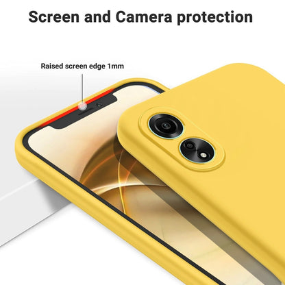 For Honor X5 Plus Pure Color Liquid Silicone Shockproof Phone Case(Yellow) - Honor Cases by PMC Jewellery | Online Shopping South Africa | PMC Jewellery | Buy Now Pay Later Mobicred