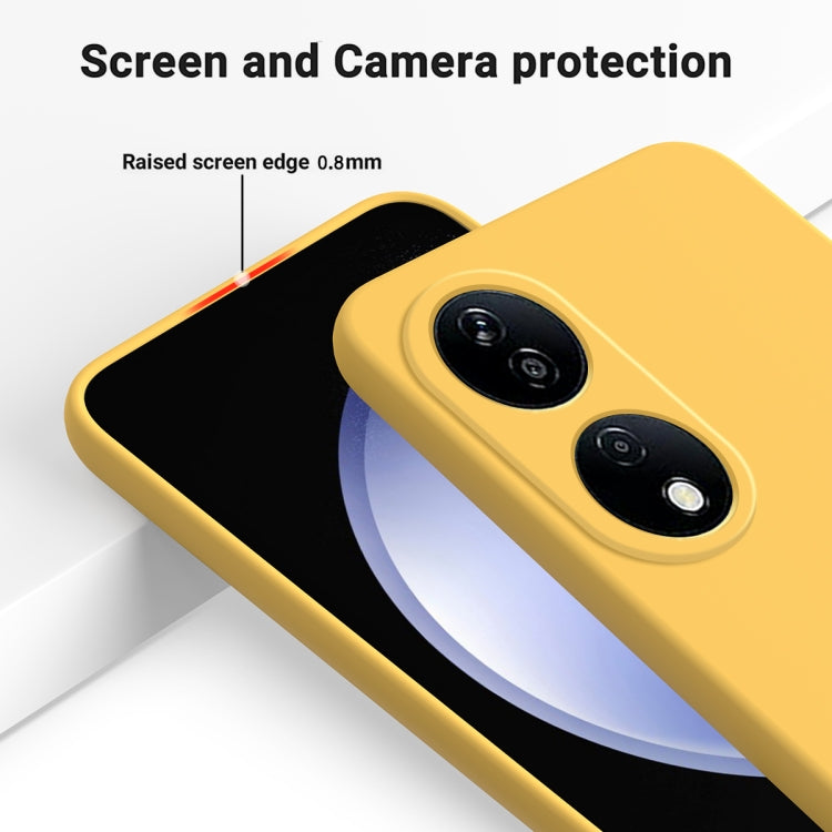 For Honor 90 Smart Solid Color Liquid Silicone Dropproof Full Coverage Phone Case(Yellow) - Honor Cases by PMC TechLife | Online Shopping South Africa | PMC TechLife | Buy Now Pay Later Mobicred