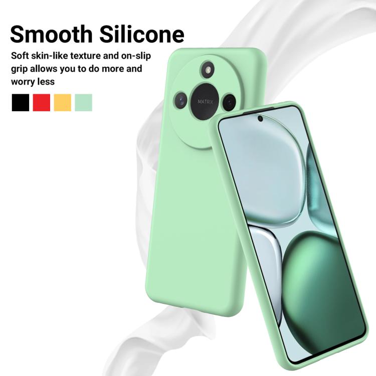 For Honor X9c Smart / X60 Solid Color Liquid Silicone Dropproof Full Coverage Phone Case(Green) - free shipping - PMC TechLife - Order now!