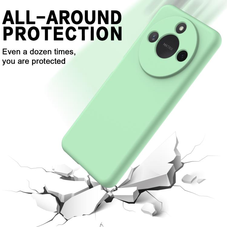 For Honor X9c Smart / X60 Solid Color Liquid Silicone Dropproof Full Coverage Phone Case(Green) - free shipping - PMC TechLife - Order now!