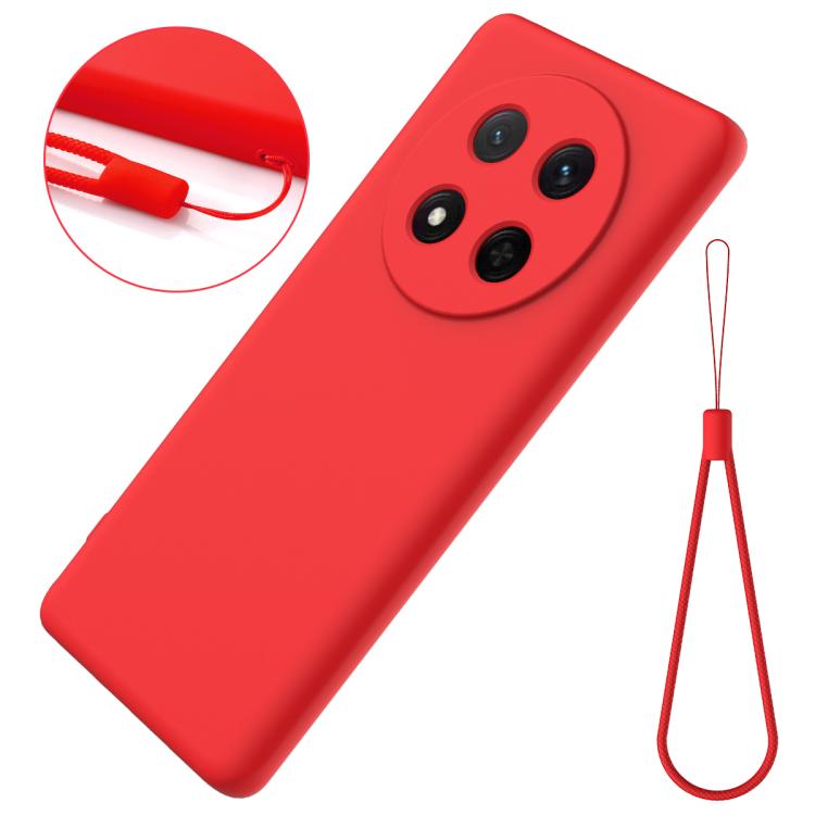 For Honor Magic7 Lite Solid Color Liquid Silicone Dropproof Full Coverage Phone Case(Red) - free shipping - PMC TechLife - Order now!