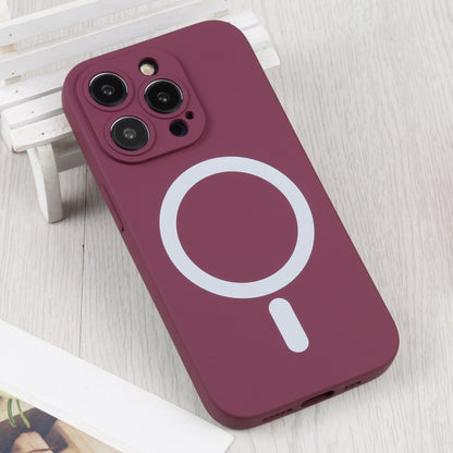 For iPhone 16 Pro Max Liquid Silicone Magsafe Phone Case(Wine Red) - iPhone 16 Pro Max Cases by PMC Jewellery | Online Shopping South Africa | PMC Jewellery | Buy Now Pay Later Mobicred