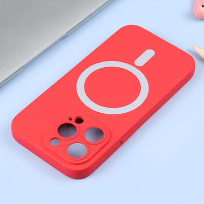 For iPhone 16 Liquid Silicone Magsafe Phone Case(Red) - iPhone 16 Cases by PMC Jewellery | Online Shopping South Africa | PMC Jewellery | Buy Now Pay Later Mobicred