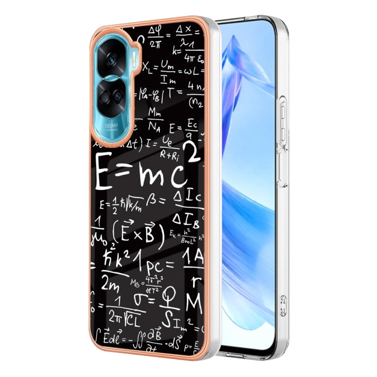 For Honor 90 Lite 5G Electroplating Marble Dual-side IMD Phone Case(Equation) - Honor Cases by PMC Jewellery | Online Shopping South Africa | PMC Jewellery | Buy Now Pay Later Mobicred