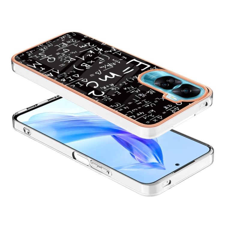 For Honor 90 Lite 5G Electroplating Marble Dual-side IMD Phone Case(Equation) - Honor Cases by PMC Jewellery | Online Shopping South Africa | PMC Jewellery | Buy Now Pay Later Mobicred