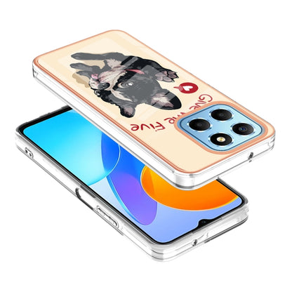 For Honor X8 5G / X6 4G Electroplating Marble Dual-side IMD Phone Case(Lucky Dog) - Honor Cases by PMC Jewellery | Online Shopping South Africa | PMC Jewellery | Buy Now Pay Later Mobicred