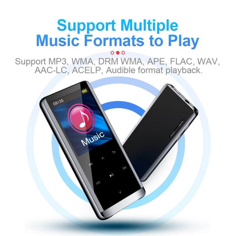 JNN M13 1.8 Inch LCD Screen Touch HiFi MP3 Player, Memory:4GB(Without Bluetooth) - free shipping - PMC TechLife - Order now!