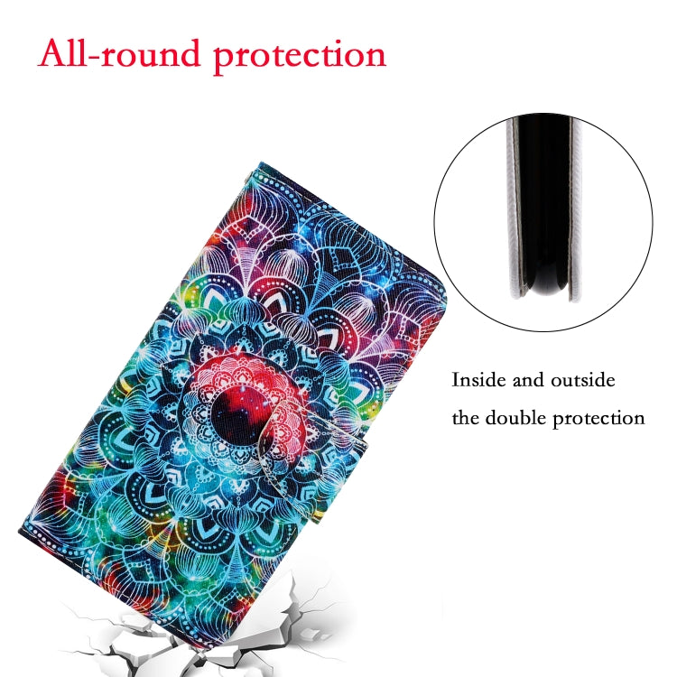 For iPhone 16 Plus 3D Colored Drawing Flip Leather Phone Case(Mandala) - iPhone 16 Plus Cases by PMC TechLife | Online Shopping South Africa | PMC TechLife | Buy Now Pay Later Mobicred