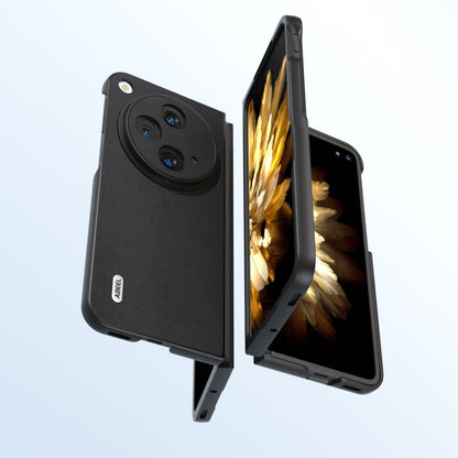 For OPPO Find N3 / OnePlus Open ABEEL Genuine Leather Xiaoya Series Phone Case(Black) - Find N3 Cases by PMC Jewellery | Online Shopping South Africa | PMC Jewellery | Buy Now Pay Later Mobicred