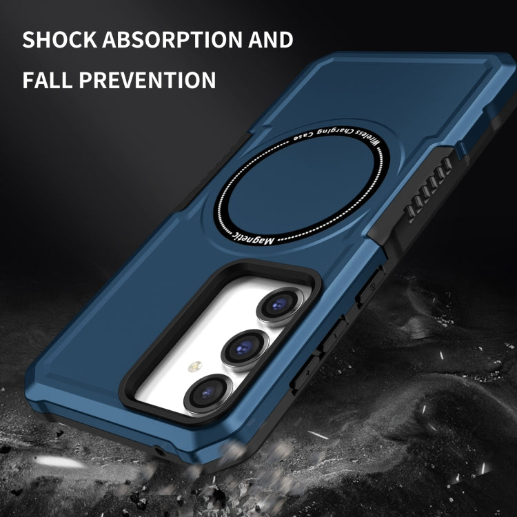 For Samsung Galaxy S23 FE MagSafe Shockproof Armor Phone Case(Dark Blue) - Galaxy S23 5G Cases by PMC Jewellery | Online Shopping South Africa | PMC Jewellery