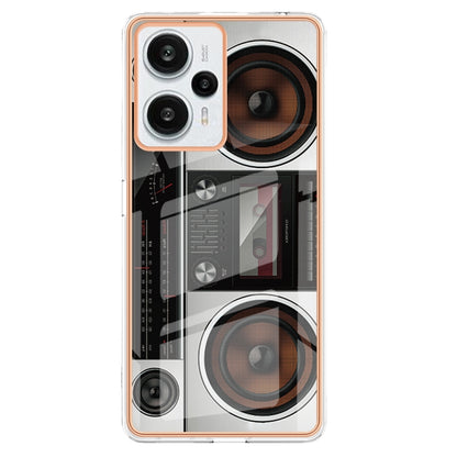 For Xiaomi Poco F5 / Redmi Note 12 Turbo Electroplating Marble Dual-side IMD Phone Case(Retro Radio) - Xiaomi Cases by PMC Jewellery | Online Shopping South Africa | PMC Jewellery | Buy Now Pay Later Mobicred