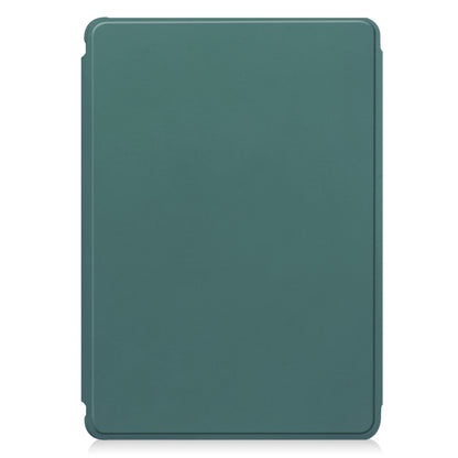 For Samsung Galaxy Tab S9+ 360 Rotation Transparent Smart Leather Case with Keyboard(Dark Green) - Galaxy Tab S9+ Cases by PMC Jewellery | Online Shopping South Africa | PMC Jewellery | Buy Now Pay Later Mobicred