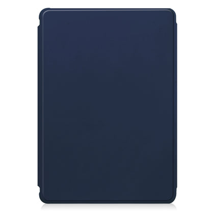 For Samsung Galaxy Tab S9+ 360 Rotation Transparent Smart Leather Case(Dark Blue) - Galaxy Tab S9+ Cases by PMC Jewellery | Online Shopping South Africa | PMC Jewellery | Buy Now Pay Later Mobicred