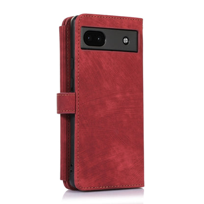 For Google Pixel 6a Dream 9-Card Wallet Zipper Bag Leather Phone Case(Red) - Google Cases by PMC Jewellery | Online Shopping South Africa | PMC Jewellery | Buy Now Pay Later Mobicred