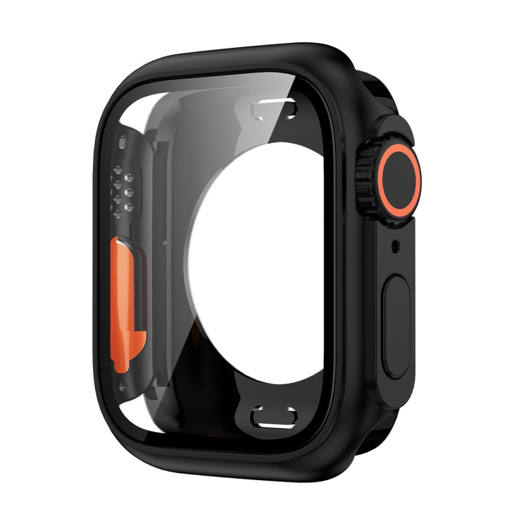 For Apple Watch Series 6 / 5 / 4 / SE 40mm Change to Ultra 49mm All-Inclusive Film Hybrid PC Watch Case(Black) - Watch Cases by PMC Jewellery | Online Shopping South Africa | PMC Jewellery | Buy Now Pay Later Mobicred