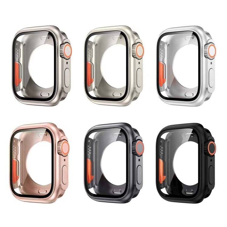 For Apple Watch Series 6 / 5 / 4 / SE 40mm Change to Ultra 49mm All-Inclusive Film Hybrid PC Watch Case(Rose Gold) - Watch Cases by PMC Jewellery | Online Shopping South Africa | PMC Jewellery | Buy Now Pay Later Mobicred