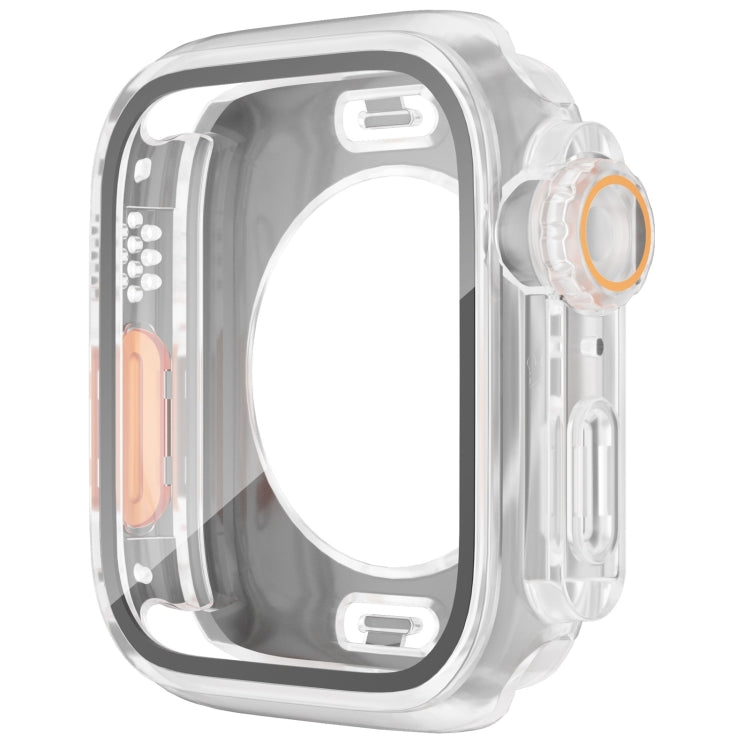 For Apple Watch Series 6 / 5 / 4 / SE 44mm Change to Ultra 49mm Waterproof All-Inclusive Film Hybrid PC Watch Case(Transparent) - Watch Cases by PMC Jewellery | Online Shopping South Africa | PMC Jewellery | Buy Now Pay Later Mobicred