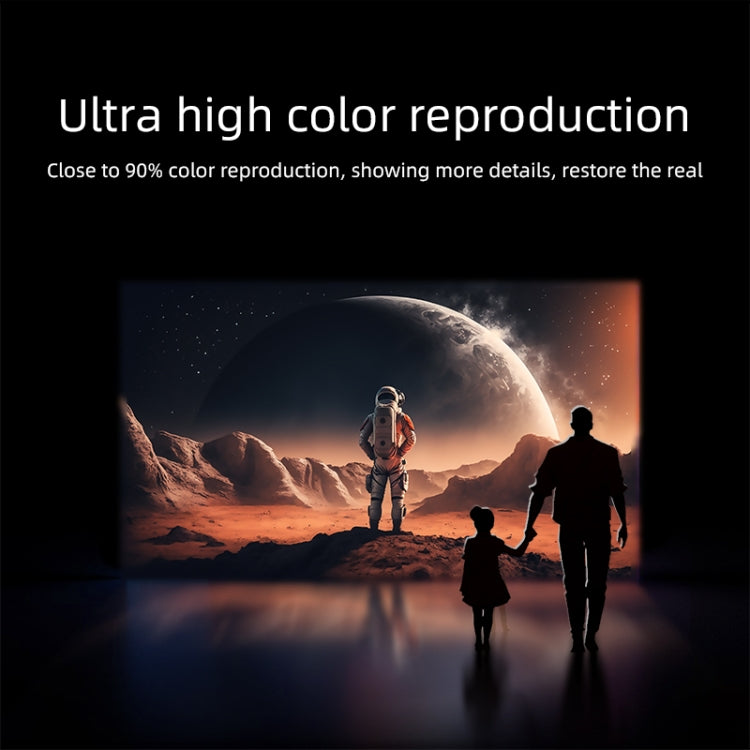 AUN A003 1280x720P 150 Lumens Same Screen Version Portable Home Theater LED HD Digital Projector, EU Plug(Grey) - LED Projector by AUN | Online Shopping South Africa | PMC TechLife | Buy Now Pay Later Mobicred