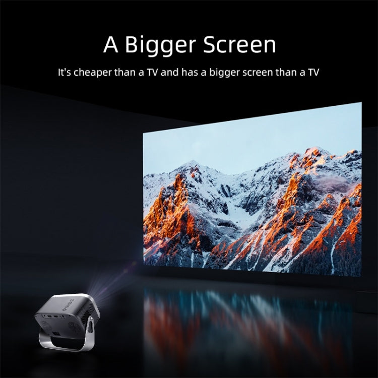 AUN A003 1280x720P 150 Lumens Same Screen Version Portable Home Theater LED HD Digital Projector, US Plug(Grey) - LED Projector by AUN | Online Shopping South Africa | PMC TechLife | Buy Now Pay Later Mobicred