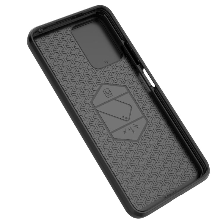 For Xiaomi Redmi Note 12 Turbo 5G Sliding Camshield TPU + PC Shockproof Phone Case with Holder(Black) - Xiaomi Cases by PMC Jewellery | Online Shopping South Africa | PMC Jewellery | Buy Now Pay Later Mobicred