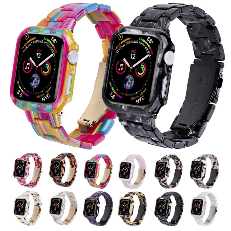 For Apple Watch Ultra 2 / Ultra 49mm Printed Resin PC Watch Band Case Kit(Milk Pattern) - Watch Cases by PMC Jewellery | Online Shopping South Africa | PMC Jewellery | Buy Now Pay Later Mobicred