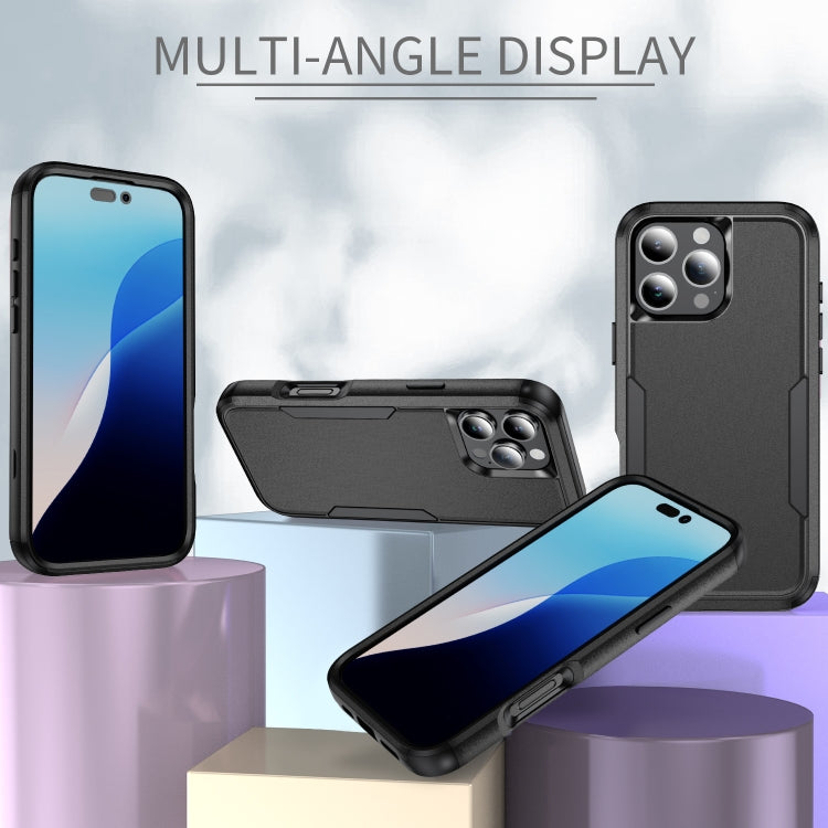 For iPhone 16 Pro Commuter Shockproof TPU + PC Phone Case(Black) - iPhone 16 Pro Cases by PMC TechLife | Online Shopping South Africa | PMC TechLife | Buy Now Pay Later Mobicred