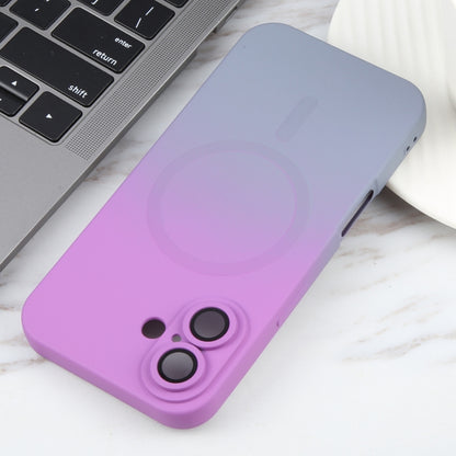 For iPhone 16 Plus Liquid TPU Silicone Gradient MagSafe Phone Case(Purple) - iPhone 16 Plus Cases by PMC Jewellery | Online Shopping South Africa | PMC Jewellery | Buy Now Pay Later Mobicred