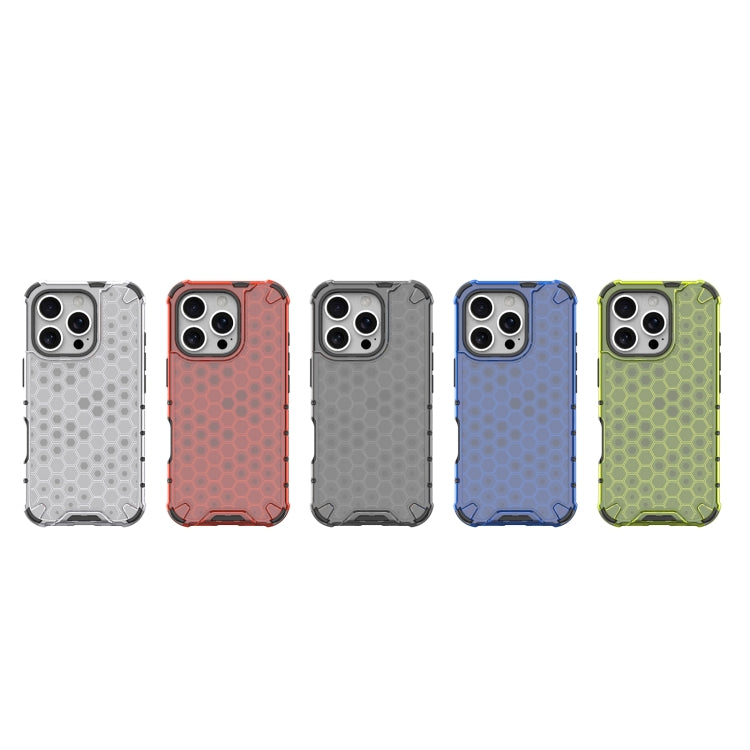 For iPhone 16 Pro Max Honeycomb Shockproof Phone Case(Blue) - iPhone 16 Pro Max Cases by PMC TechLife | Online Shopping South Africa | PMC TechLife | Buy Now Pay Later Mobicred