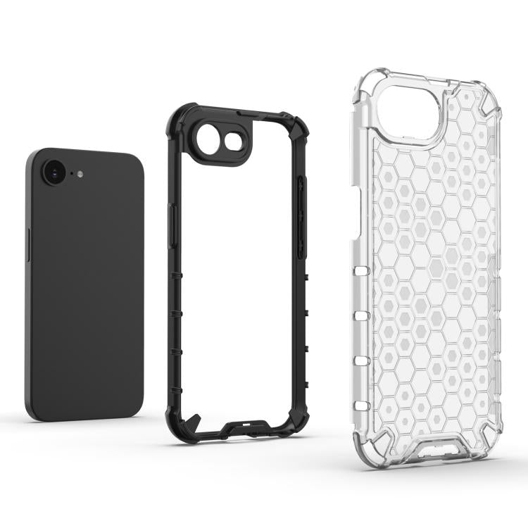 For iPhone 16e Honeycomb Shockproof Phone Case(White) - iPhone 16e Cases by PMC TechLife | Online Shopping South Africa | PMC TechLife | Buy Now Pay Later Mobicred