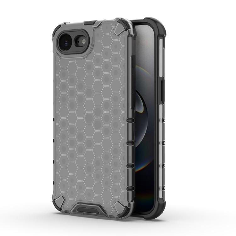 For iPhone 16e Honeycomb Shockproof Phone Case(Black) - free shipping - PMC TechLife - Order now!