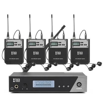 XTUGA  IEM1100 Professional Wireless In Ear Monitor System 4 BodyPacks(AU Plug) - Microphone by XTUGA | Online Shopping South Africa | PMC Jewellery | Buy Now Pay Later Mobicred