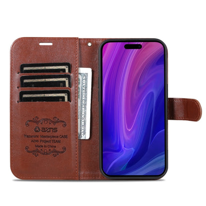 For iPhone 16 Pro Max AZNS Sheepskin Texture Flip Leather Phone Case(Brown) - iPhone 16 Pro Max Cases by AZNS | Online Shopping South Africa | PMC Jewellery | Buy Now Pay Later Mobicred