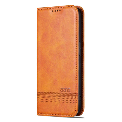 For iPhone 16 Pro Max AZNS Magnetic Calf Texture Flip Leather Phone Case(Light Brown) - iPhone 16 Pro Max Cases by AZNS | Online Shopping South Africa | PMC Jewellery | Buy Now Pay Later Mobicred