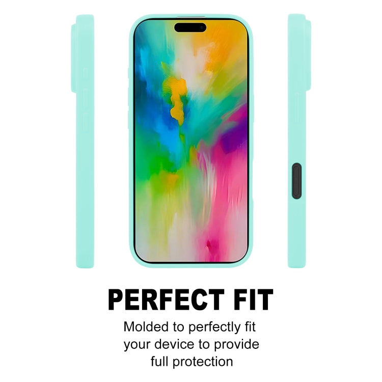 For iPhone 16 Pro GOOSPERY SOFT FEELING Liquid TPU Soft Phone Case(Mint Green) - iPhone 16 Pro Cases by GOOSPERY | Online Shopping South Africa | PMC Jewellery | Buy Now Pay Later Mobicred