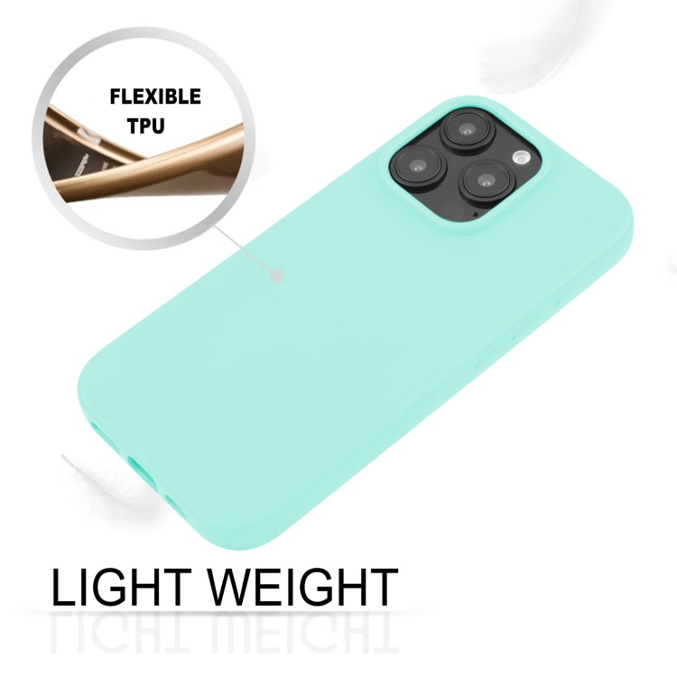 For iPhone 16 Pro GOOSPERY SOFT FEELING Liquid TPU Soft Phone Case(Mint Green) - iPhone 16 Pro Cases by GOOSPERY | Online Shopping South Africa | PMC Jewellery | Buy Now Pay Later Mobicred