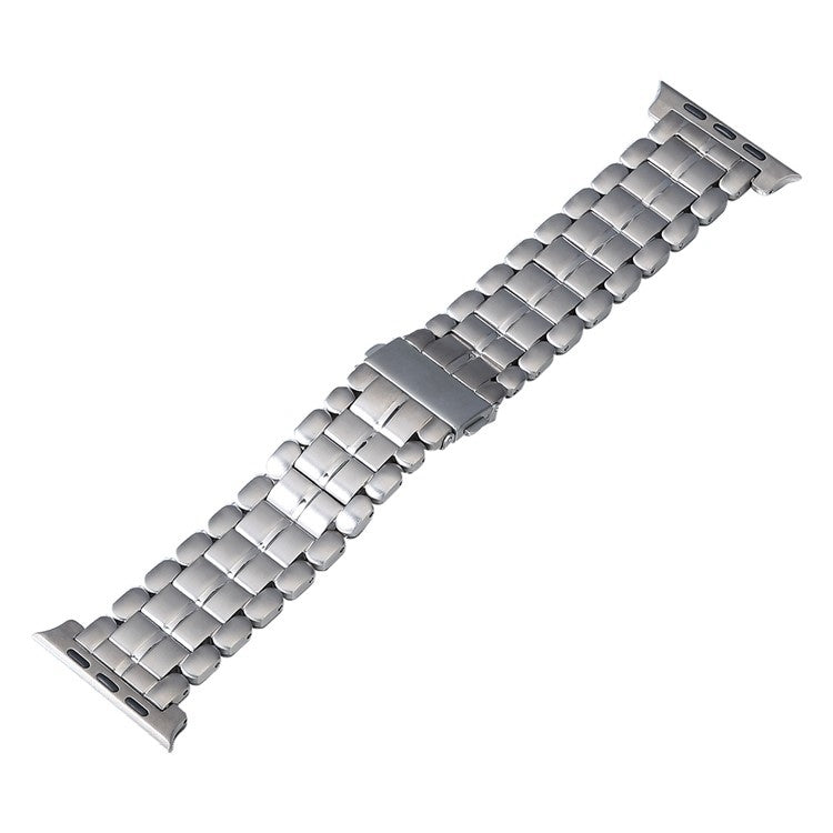 For Apple Watch Series 4 44mm Five Beads Titanium Steel Watch Band(Silver) - Watch Bands by PMC Jewellery | Online Shopping South Africa | PMC Jewellery