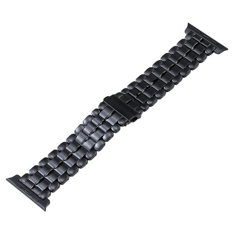 For Apple Watch 4 40mm Five Beads Titanium Steel Watch Band(Black) - Watch Bands by PMC Jewellery | Online Shopping South Africa | PMC Jewellery