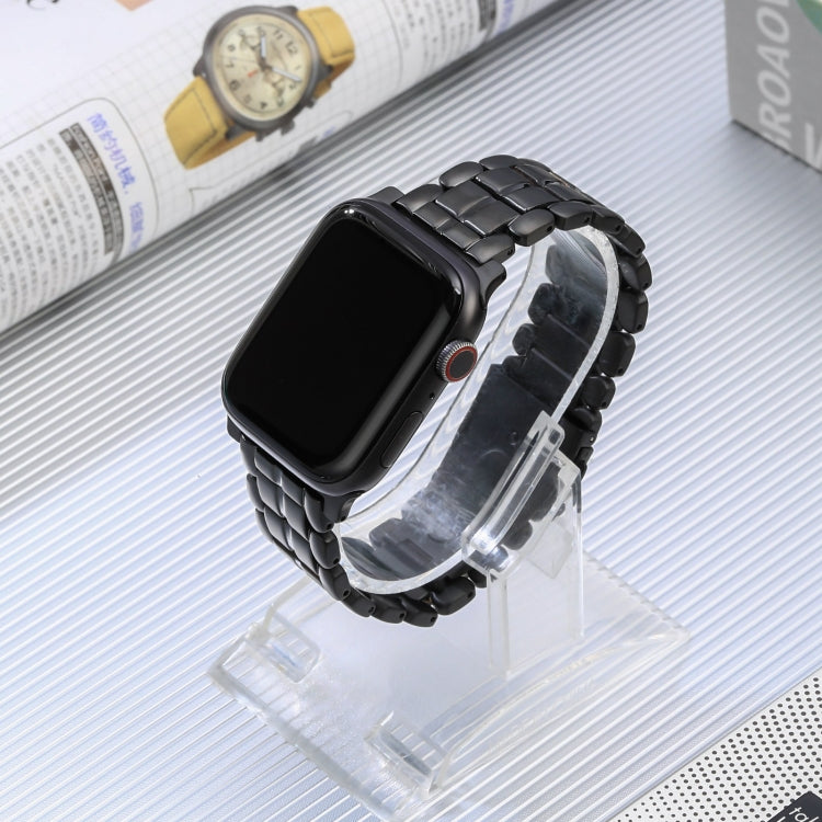 For Apple Watch 4 40mm Five Beads Titanium Steel Watch Band(Black) - Watch Bands by PMC TechLife | Online Shopping South Africa | PMC TechLife