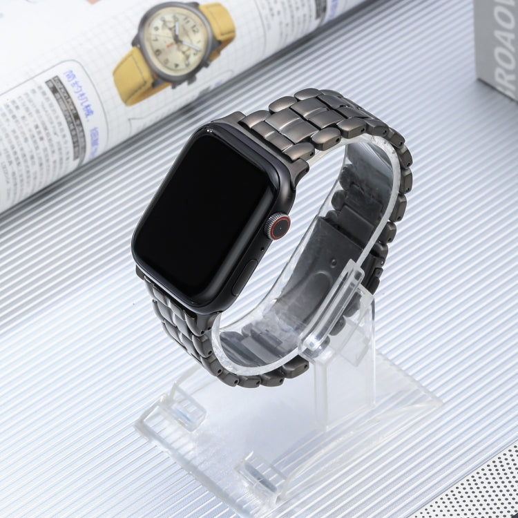 For Apple Watch 4 40mm Five Beads Titanium Steel Watch Band(Grey) - Watch Bands by PMC TechLife | Online Shopping South Africa | PMC TechLife