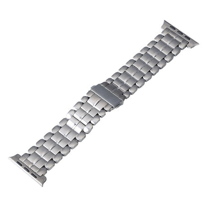 For Apple Watch Series 2 38mm Five Beads Titanium Steel Watch Band(Silver) - Watch Bands by PMC Jewellery | Online Shopping South Africa | PMC Jewellery