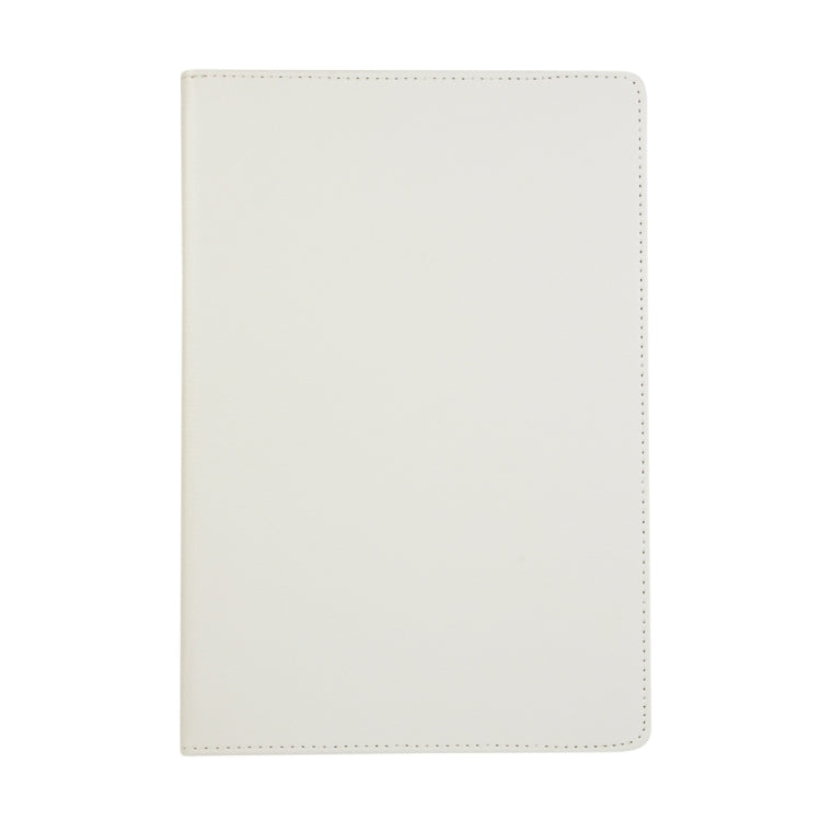 For Samsung Galaxy Tab S9 360 Degrees Rotation Holder Litchi Texture Leather Tablet Case(White) - Galaxy Tab S9 Cases by PMC Jewellery | Online Shopping South Africa | PMC Jewellery | Buy Now Pay Later Mobicred