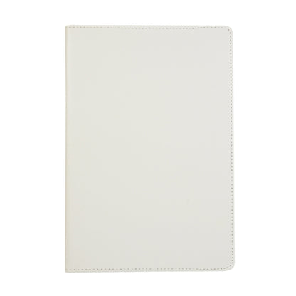 For Samsung Galaxy Tab S9 360 Degrees Rotation Holder Litchi Texture Leather Tablet Case(White) - Galaxy Tab S9 Cases by PMC Jewellery | Online Shopping South Africa | PMC Jewellery | Buy Now Pay Later Mobicred