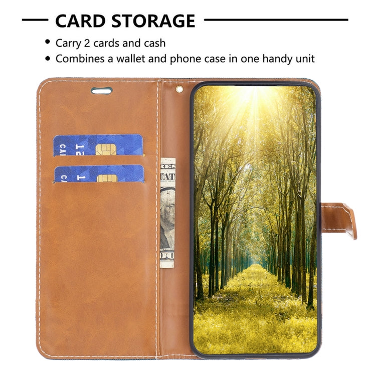 For Nokia G42/G310 Color Matching Denim Texture Horizontal Flip Leather Case(Green) - Nokia Cases by PMC TechLife | Online Shopping South Africa | PMC TechLife | Buy Now Pay Later Mobicred