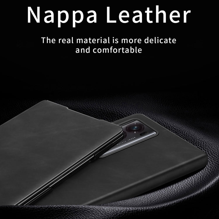 For Honor Magic V2 Celebrity Series Napa Texture Shockproof Phone Leather Case(White) - Honor Cases by PMC TechLife | Online Shopping South Africa | PMC TechLife | Buy Now Pay Later Mobicred