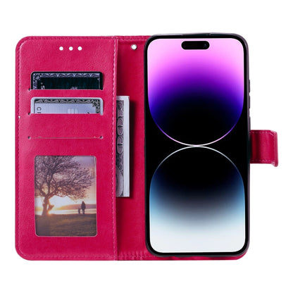 For iPhone 16 Pro Max Totem Flower Embossed Leather Phone Case(Red) - iPhone 16 Pro Max Cases by PMC Jewellery | Online Shopping South Africa | PMC Jewellery | Buy Now Pay Later Mobicred